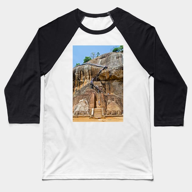 Lion's Paws, Sigiriya. Baseball T-Shirt by bulljup